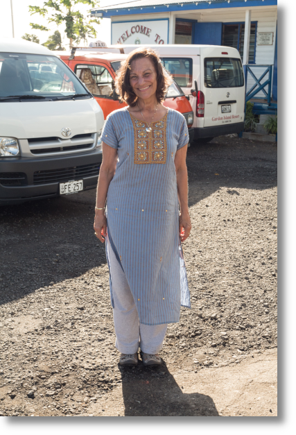 Lynne at Taveuni Airport